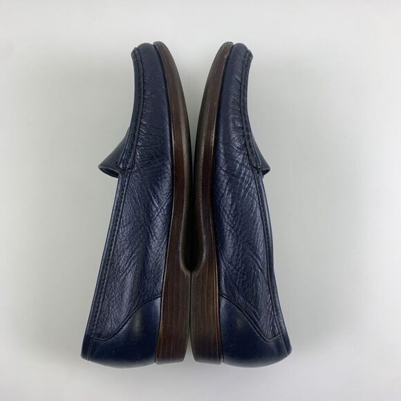 SAS Simplify Everyday Loafer Navy Blue Leather Moc Toe Slip On Womens Size 8.5 M - Picture 10 of 12